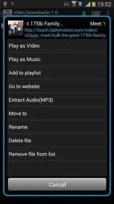 VideoDownloader android App screenshot 1